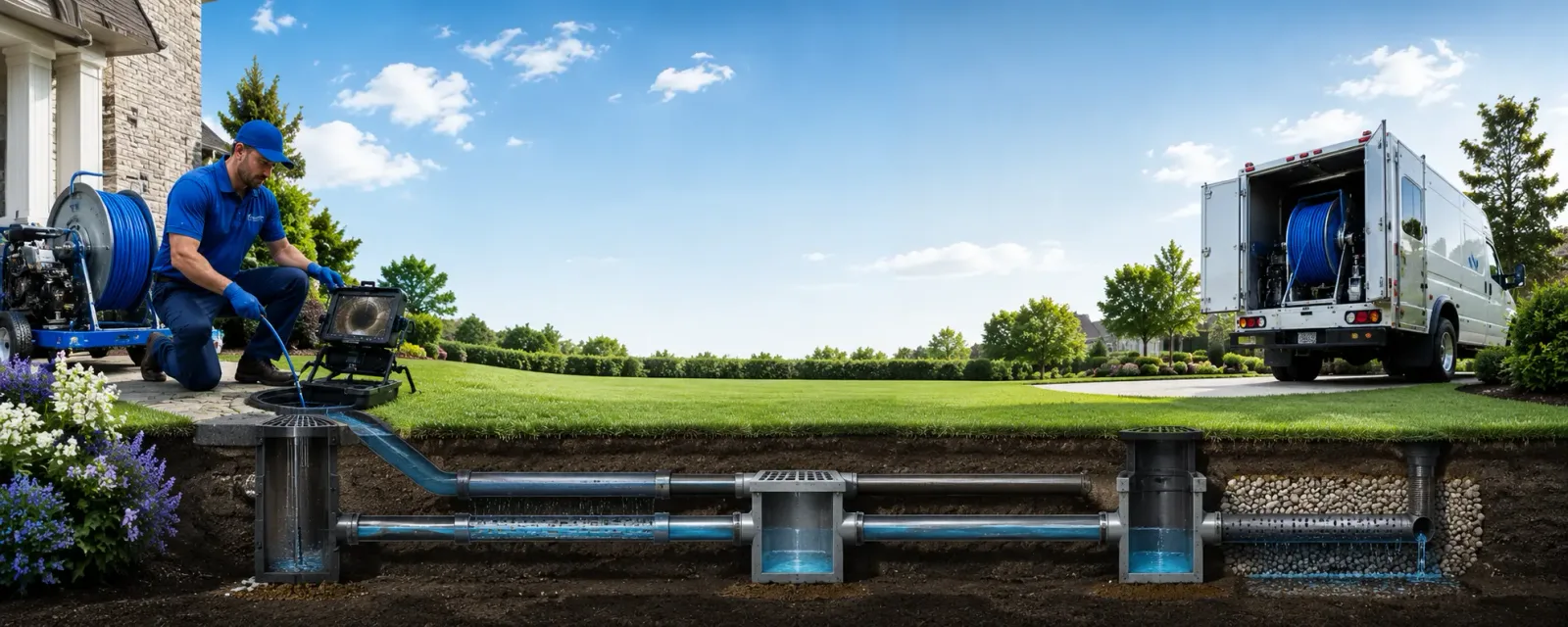 Outdoor drain cleaning information for Conception, MO